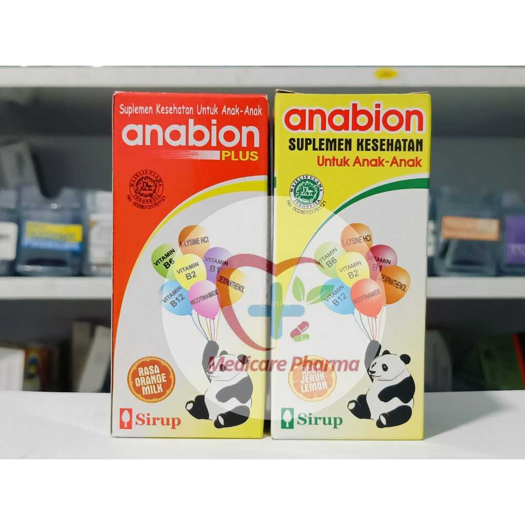 Anabion & Anabion Plus 𝐒𝐢𝐫𝐮𝐩 𝟔𝟎𝐌𝐋 - Meningkatkan Nafsu Makan dan Menjaga Daya Tahan Tubuh Anak