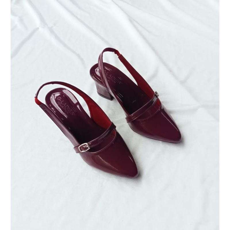 JS 21 sendal heels wanita 5 cm