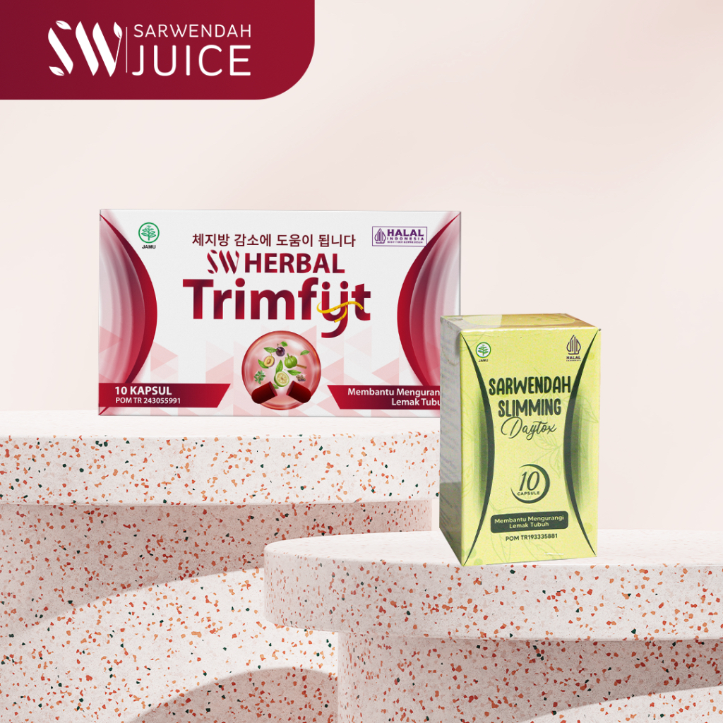 Sarwendah Juice Paket Diet Kecil Sarwendah Sw Trimfyt Strong 10 & Daytox Slimming BPOM 10