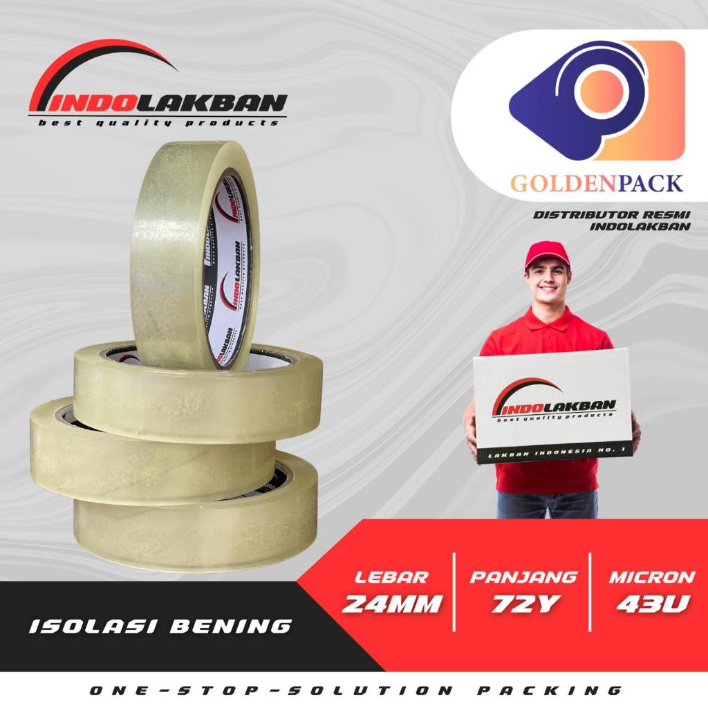 

Per Pcs Isolasi Bening 24mm lebar 2 jari 72 yard