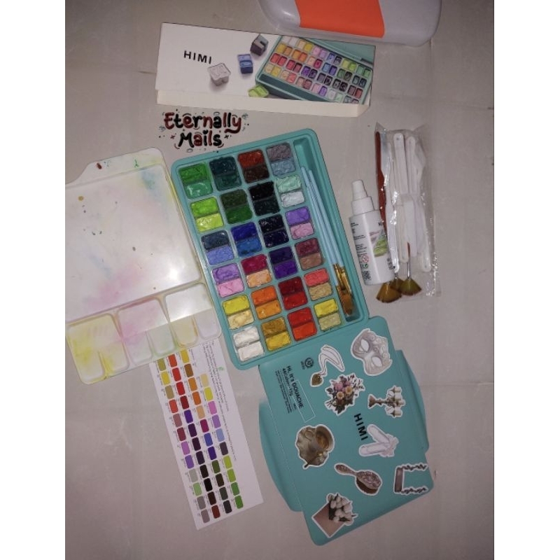 

(BACA DESKRIPSI) MIYA HIMI GOUACHE PRELOVED HIMI GOUACHE CAT KUAS MELUKIS