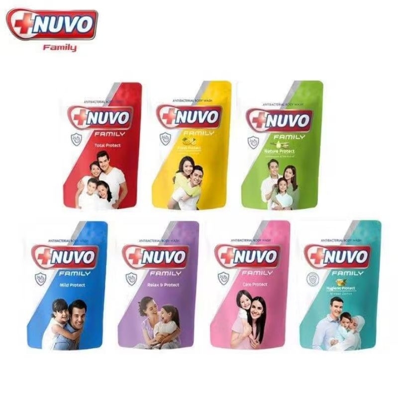 Sabun Nuvo Cair Pouch 60 ML / Sabun Cair Refill Nuvo