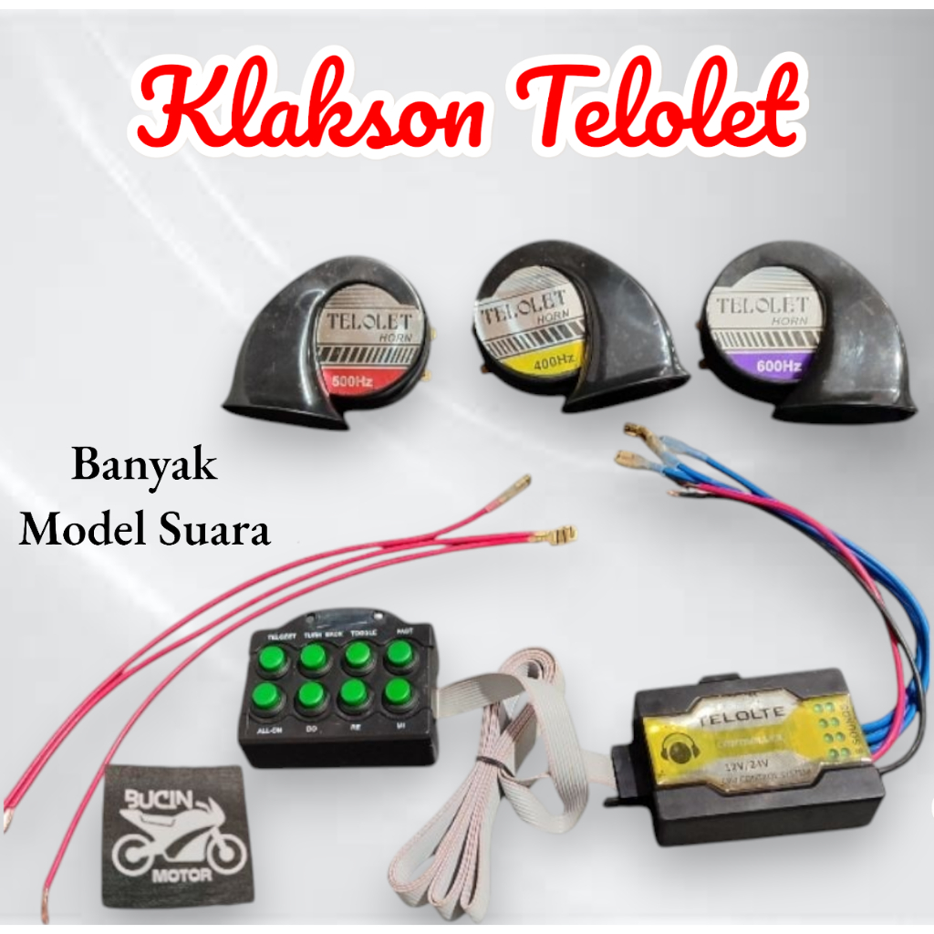 Klakson Keong Telolet Isi 3 Triple 8 Tombol , Paket Modul Telolet , HDI 8 Tombol 3 Klakson