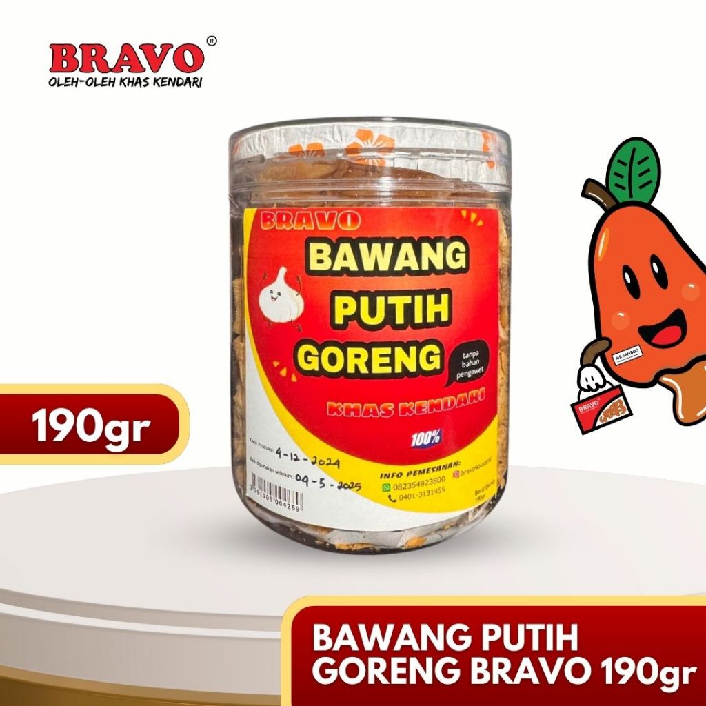 

BAWANG PUTIH GORENG BRAVO 190gr