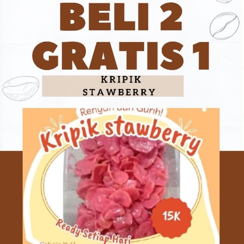 

beli 2 gratis 1 kripik pisang stawberry 150gram