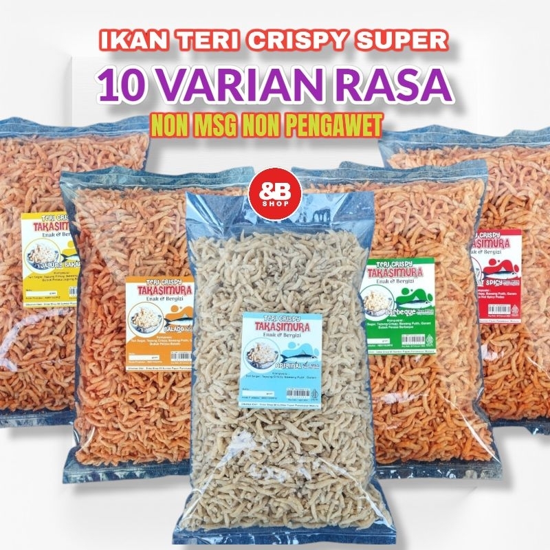 

teri nasi 250 gram lauk kering siap saji original/balado/barbeque/ekstra pedas/jagung bakar/sapi panggang/keju/ayam geprek/ayam panggang/rumput laut | lauk kering siap saji | lauk MPASI | ikan teri crispy | teri medan