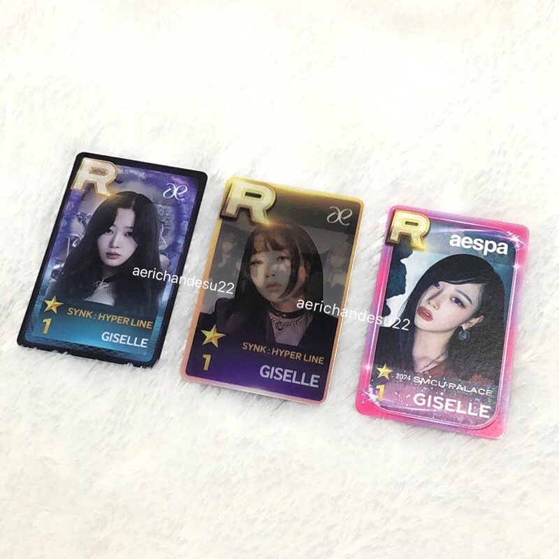 ⚠️RARE⚠️ giselle aespa photocard ssm superstar sm pc R card karina winter ningning