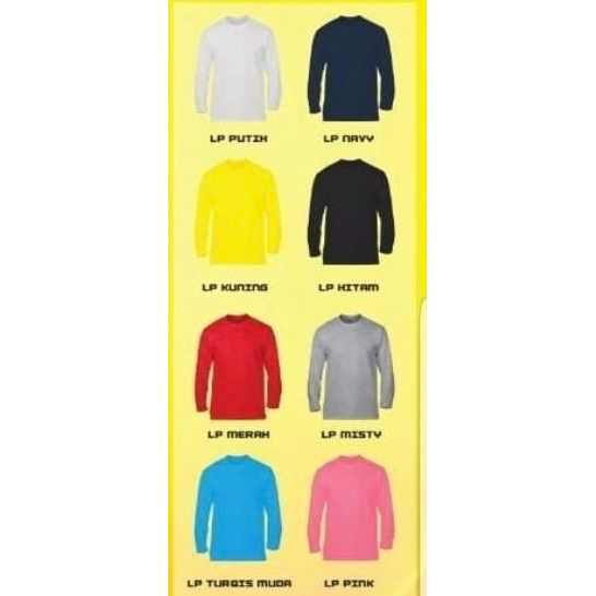 Kaos Lengan Panjang LP jds / Bisa request gambar, foto, sablon dtf