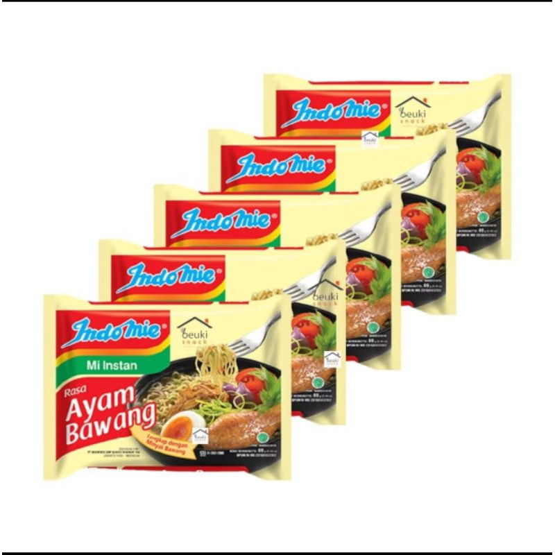 

Indomie mie instan Ayam bawang 5 pcs