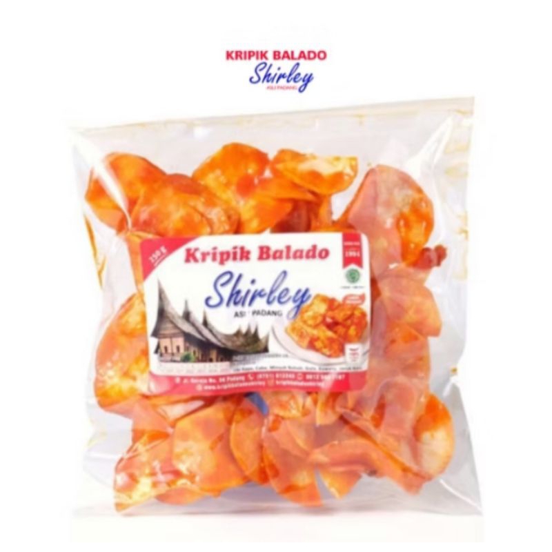 

Kripik Balado Sanjai Shirley Bulat 250gr - Kripik Singkong Balado / Sanjai Balado Asli Padang