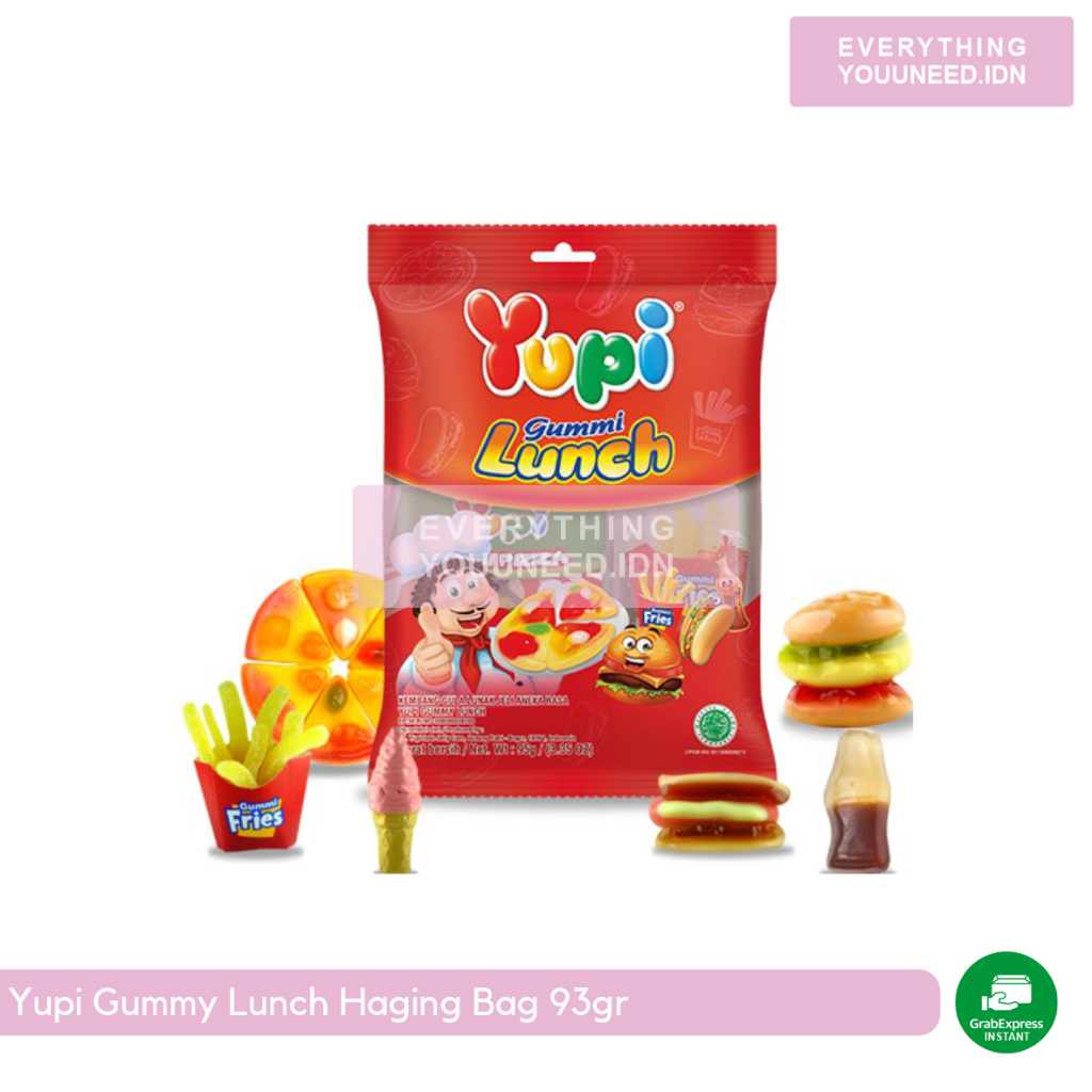 

Yupi Gummy Lunch Haging Bag 93gr