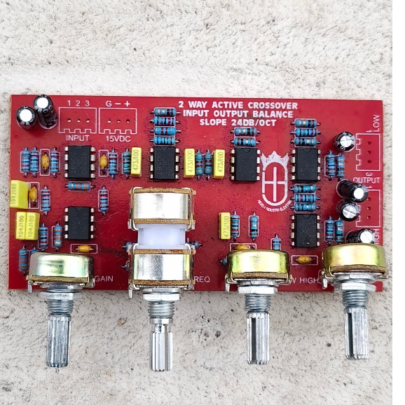 Kit Crossover Aktif 2 Way 6 IC input output balance