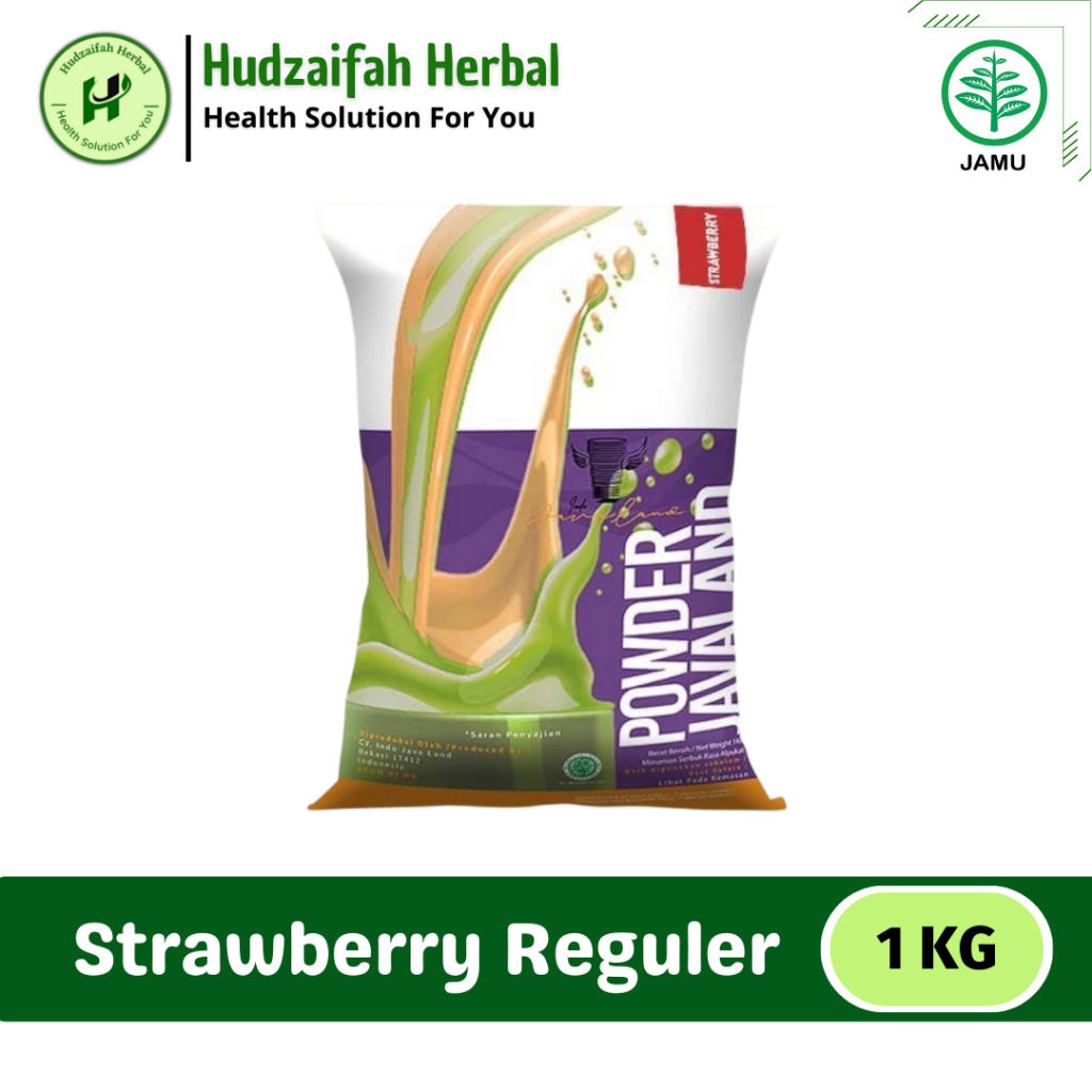 

Bubuk Minuman Rasa Strawberry Regular 1Kg - Bubuk Strawberry Asli Untuk Campuran Minuman