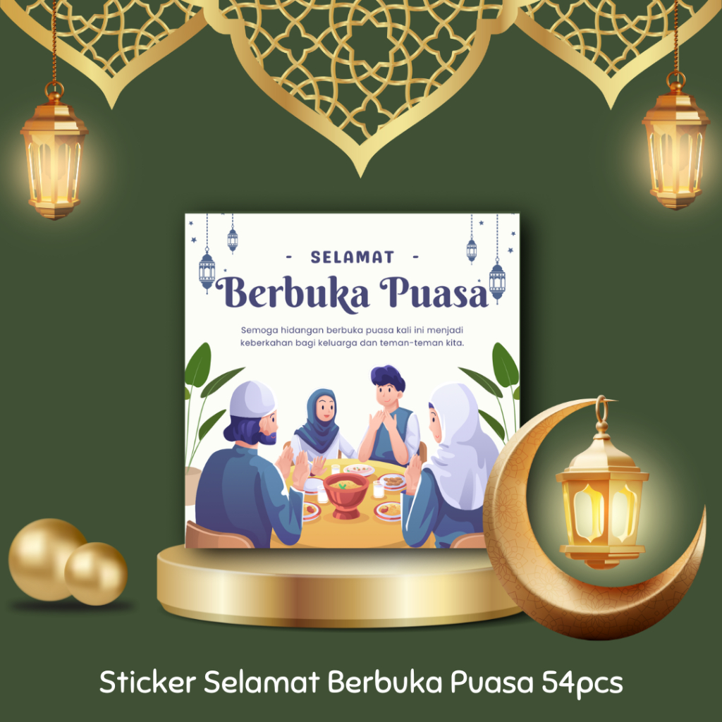 

Sticker Ucapan Selamat Berbuka Puasa isi 54pcs