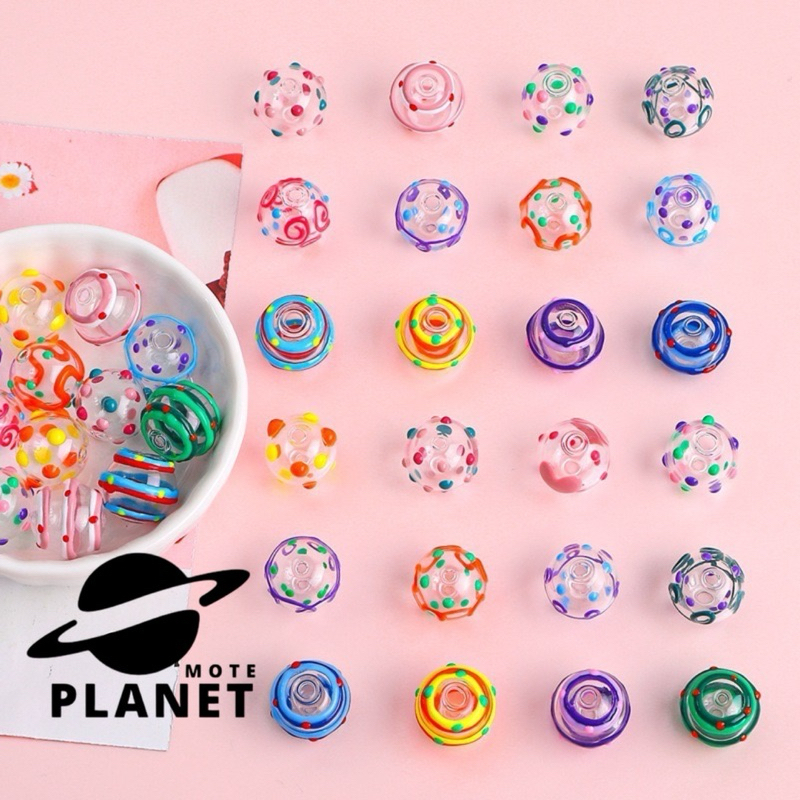 Manik Mote Love Bulat Kotak Premium Korea (3 PCS)