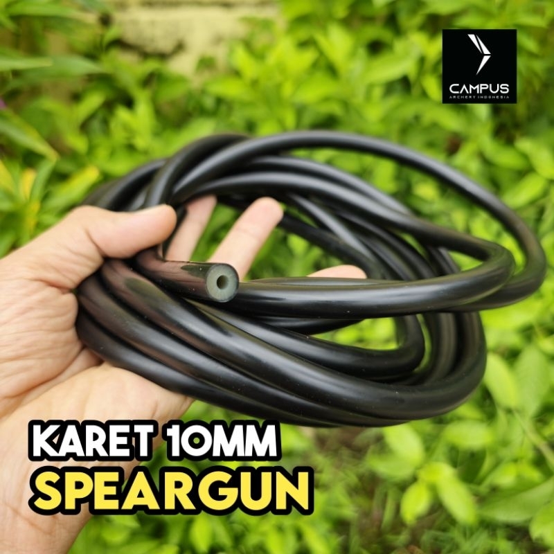 Karet Panah Ikan 10MM 3010 Hitam Permeter Spearfishing Rubber Best Quality
