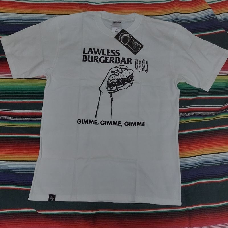 LAWLESS JAKARTA - T-SHIRT - M L- BURGER - ORIGINAL