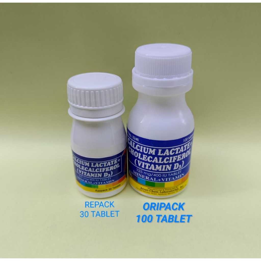 CAlCIUM LACTATE AYAM CALCIUM LACTATE 30 - 100 TABLET FILIPINA IMPORT AYAM LAGA