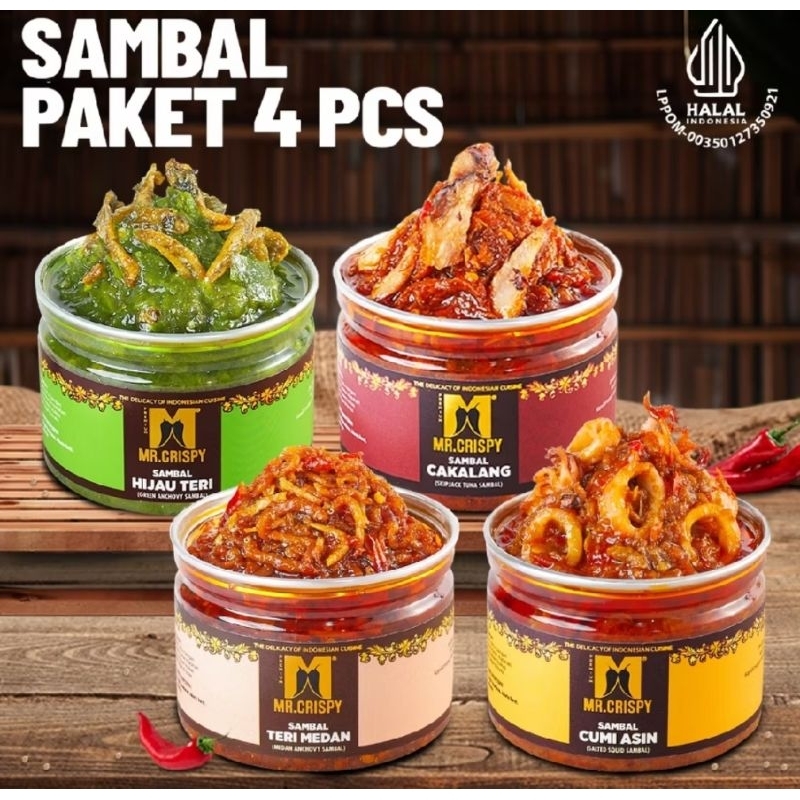 

PAKET SAMBAL 4 varian rasa