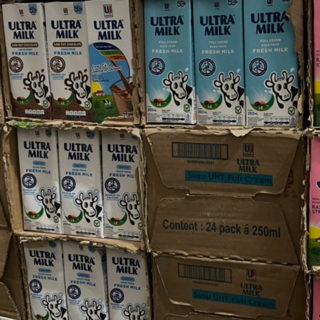 

Ultra Milk 250ml ecer susu murni susu segar susu uht bekal anak sehat