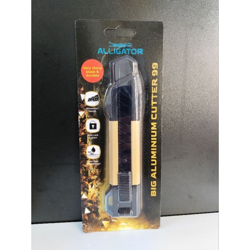 

Alligator Gold Black Cutter Big & Small Aluminium 99 / Pisau Cutter Besar Kecil