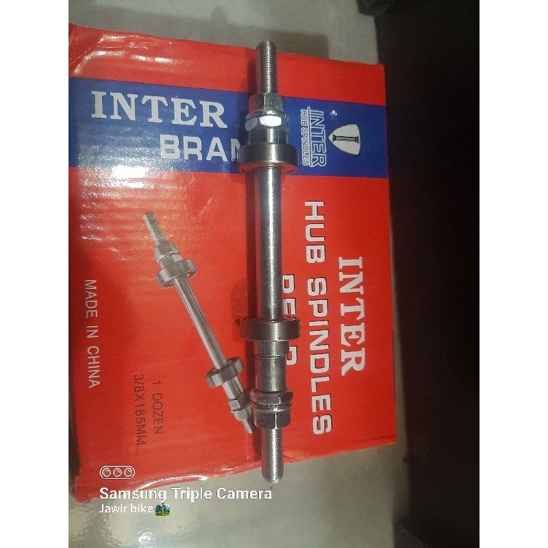 AS BELAKANG BEARING SEPEDA ( AS + BEARING )