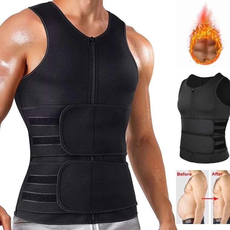 KODE X77R UNTUK PRIA Korset Pembentuk Badan Pria Korset Pelangsing Perut Buncit Shaper Waist Trainer