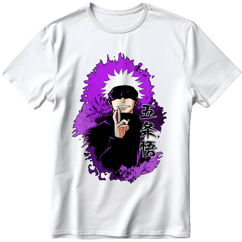 KAOS ANAK SATORU GOJO FREE NAMA