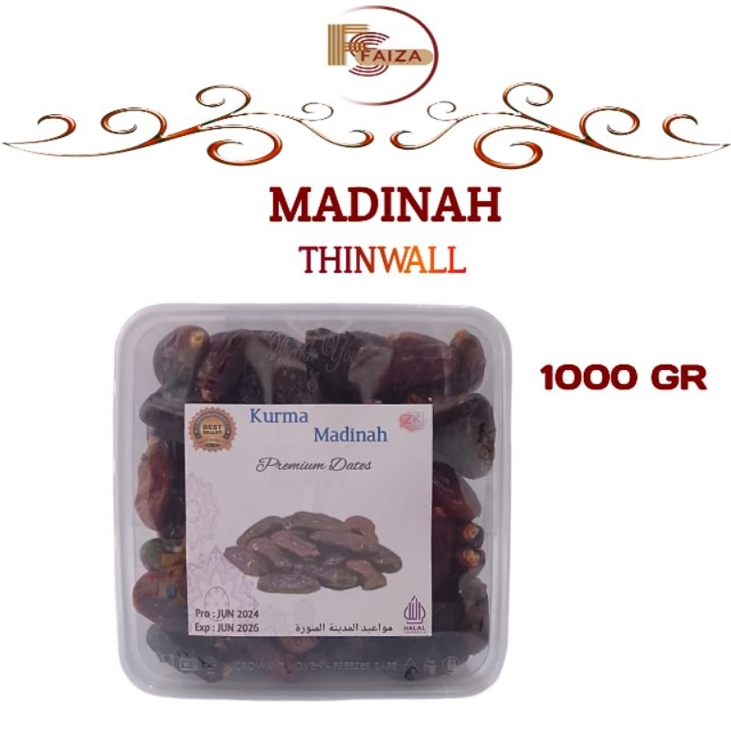 

Kurma Madinah Dates Thinwall 1Kg / Kurma Madinah Rabbe