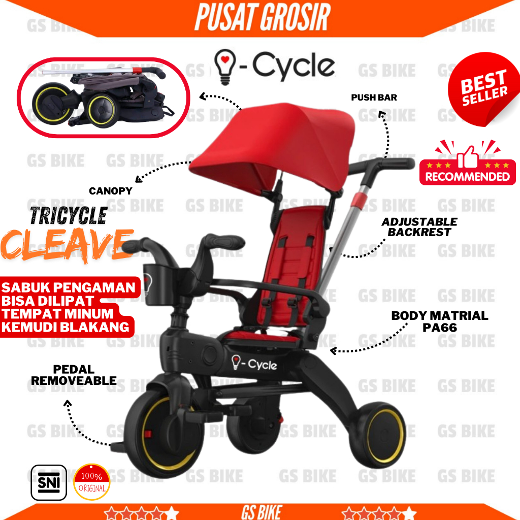 SEPEDA RODA TIGA Tricycle (Cleave) i-Cycle TC-2199
