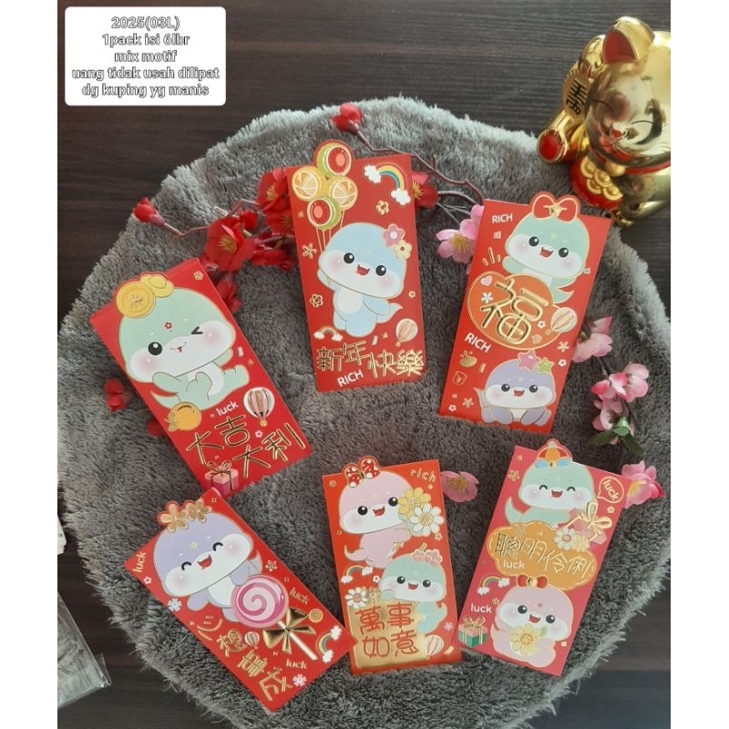 

(EmsoRR) angpao hongbau kuping tahun ular kayu 2025 murah meriah