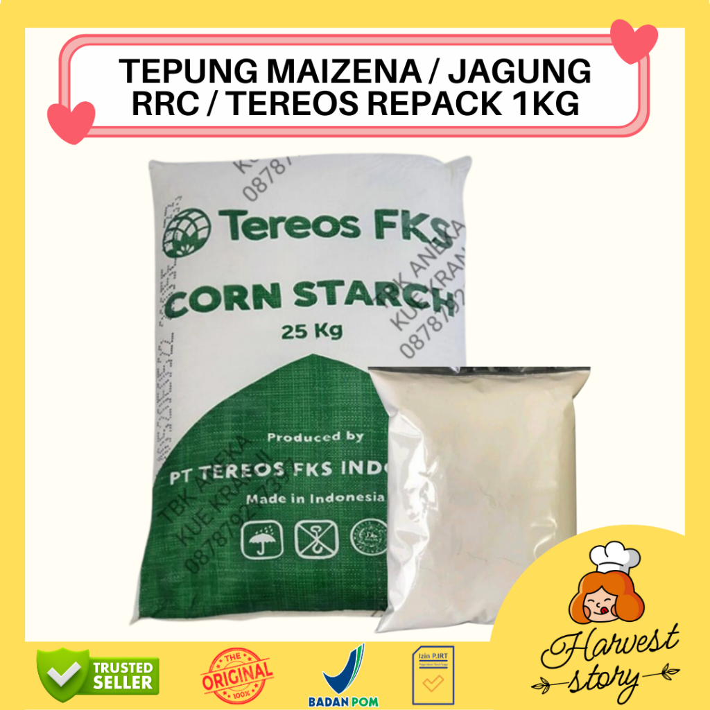 

TEPUNG MAIZENA TEREOS REPACK 1KG / MAIZENA REPACK 1KG / BAHAN BAKING / TEPUNG