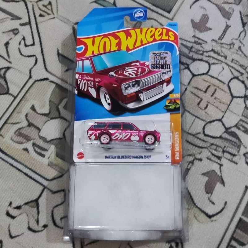Hot Wheels Super Treasure Hunts Datsun 510 Wagon Pink Factory Sealed