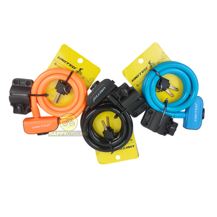 Kunci Sepeda Gembok Sepeda United KS515 120cm Happy Cycling