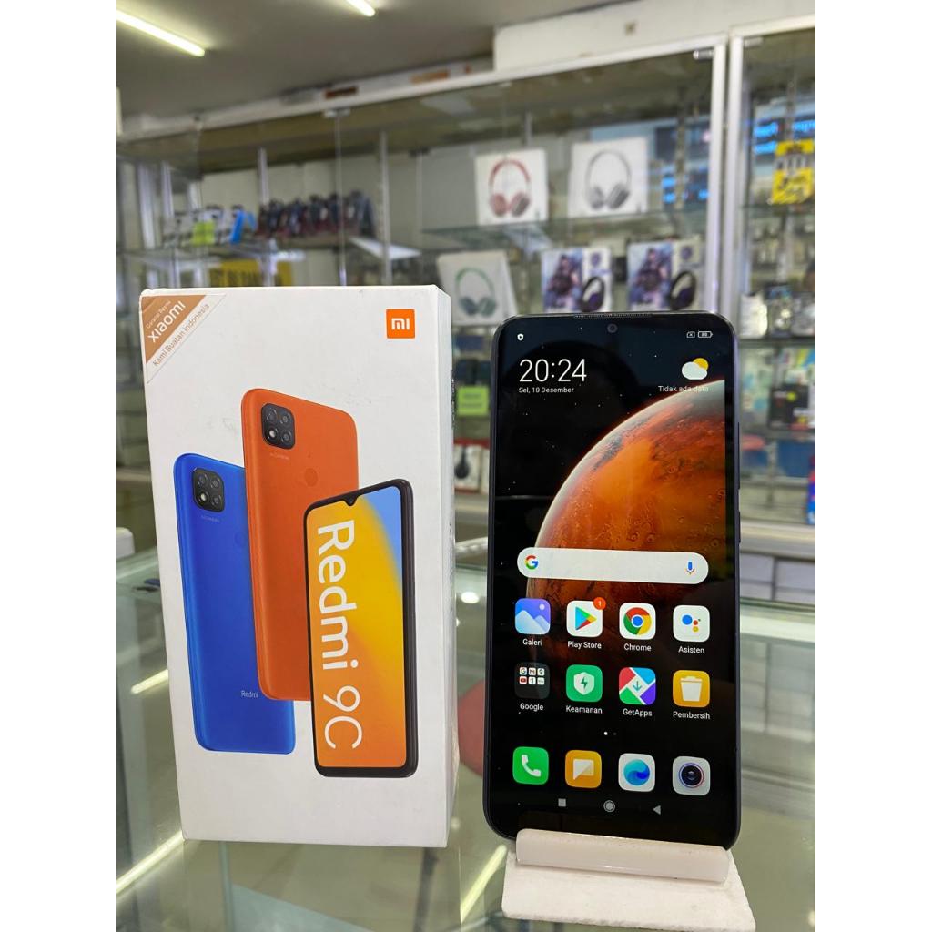 XIAOMI REDMI 9C 3/32GB SECOND SEKEN BEKAS RAM 3 INTERNAL 32