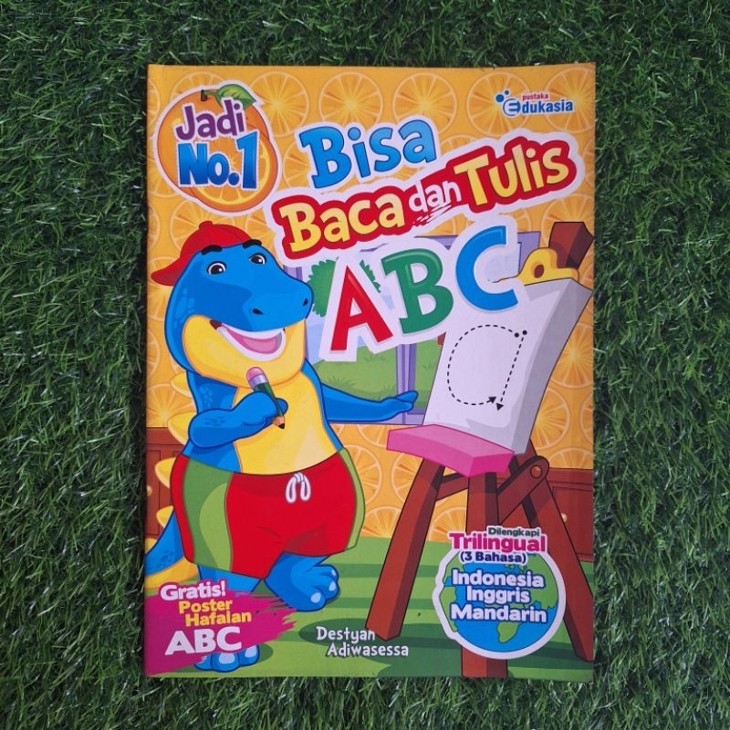 Buku Bisa Baca Tulis ABC - Indonesia, Inggris, Mandarin