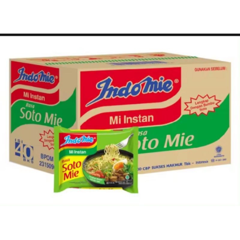 

Indomie Rasa Soto Mie 40Pcs Free Ongkir