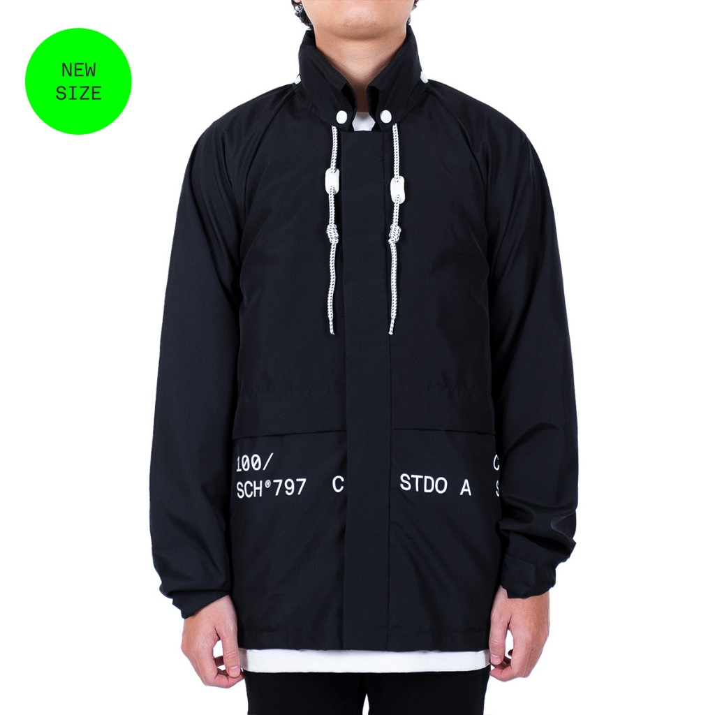 Jaket Windbreaker SCH KEPLER BLACK WBJ BLACK