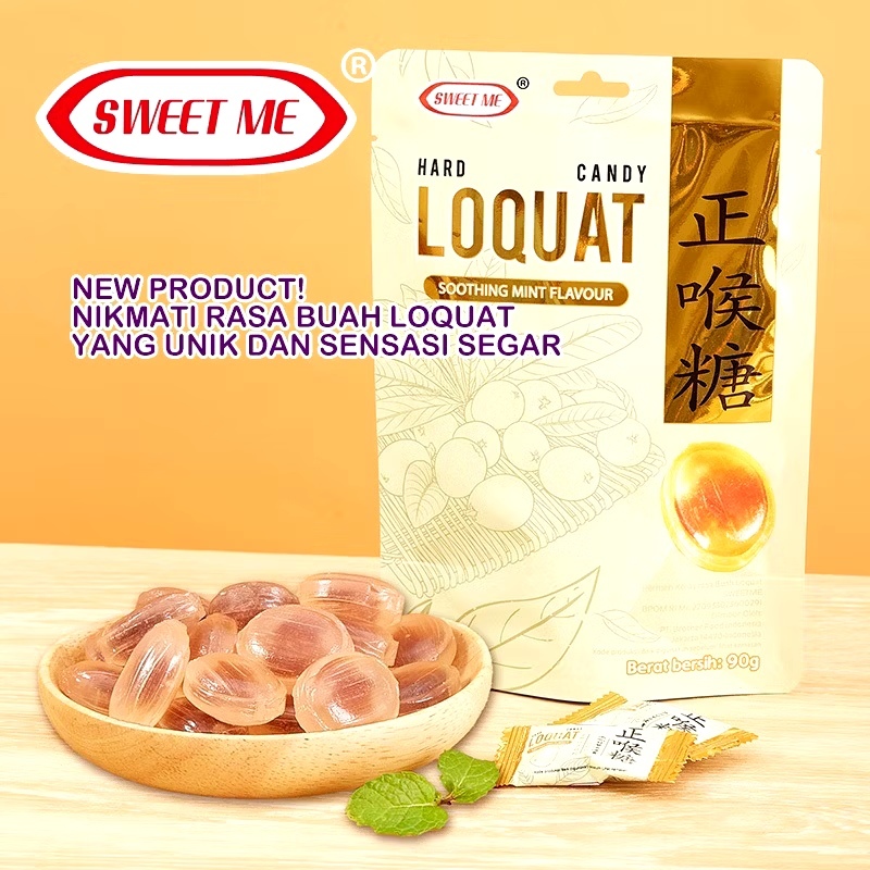 

[HALAL] SWEET ME PERMEN KERAS VIRAL HARD CANDY LOQUAT 90 GR