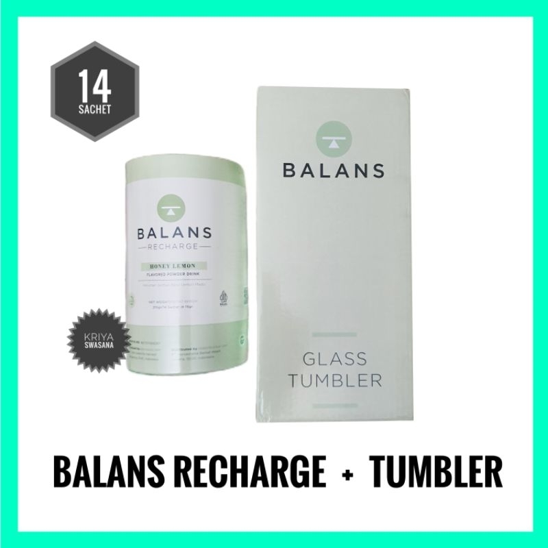 

BALANS RECHARGE HONEY LEMON TUBE ISI 14 SACHET DAN + GLASS TUMBLER