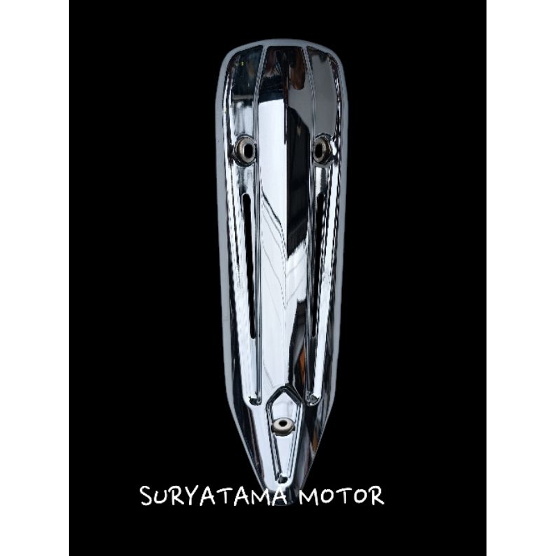 tameng knalpot jupiter mx new cover tutup knalpot mx new original