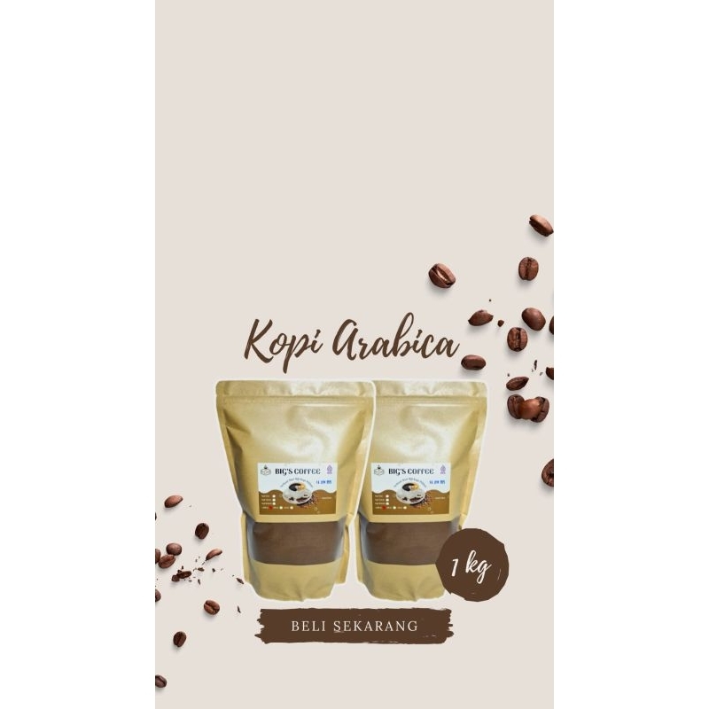 

Kopi Bubuk 1Kg Arabika Murni Extra Mantap