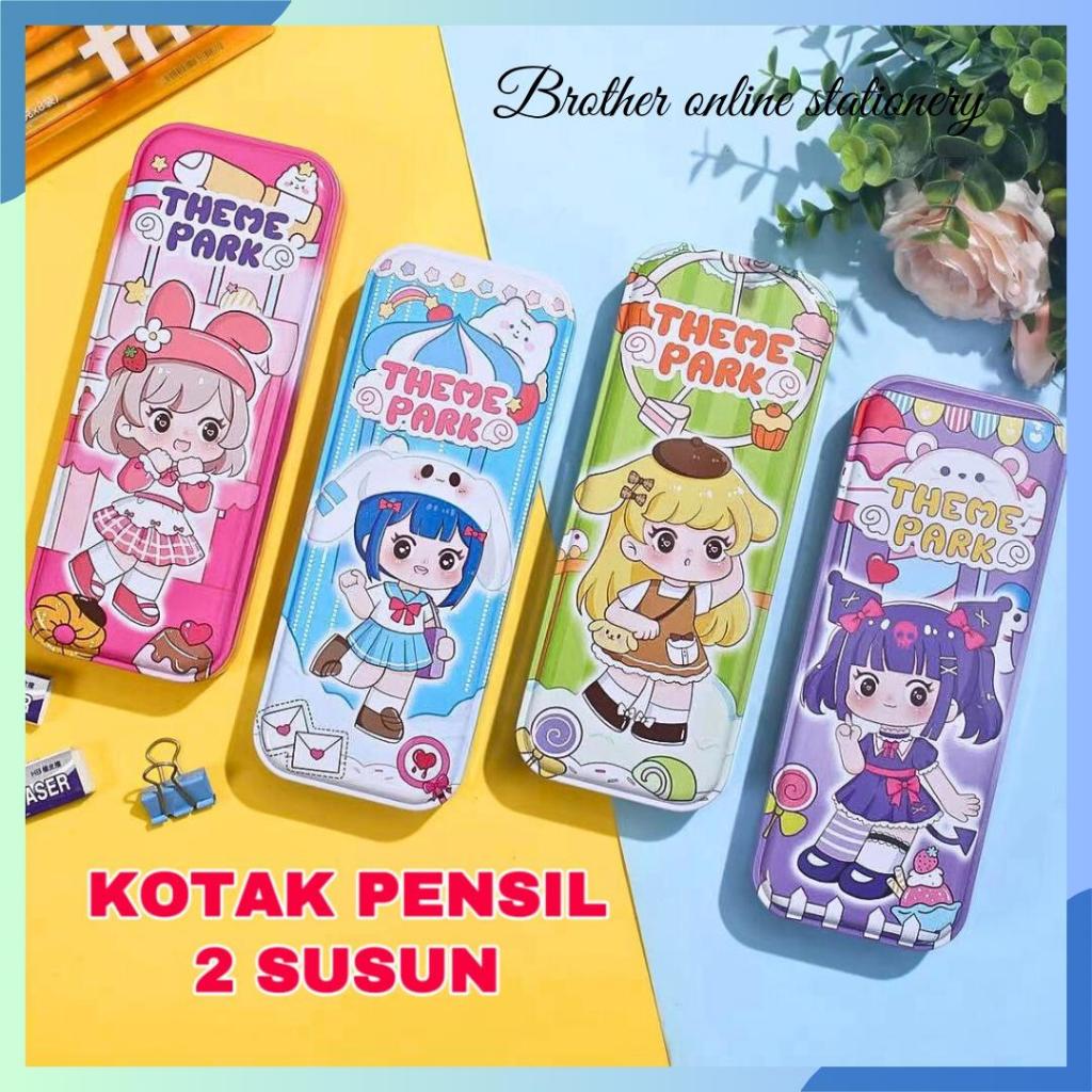 

BOS Kotak Pensil Kaleng Anak/Tempat Pensil Anak/Alat Tulis/Tepak Pensil