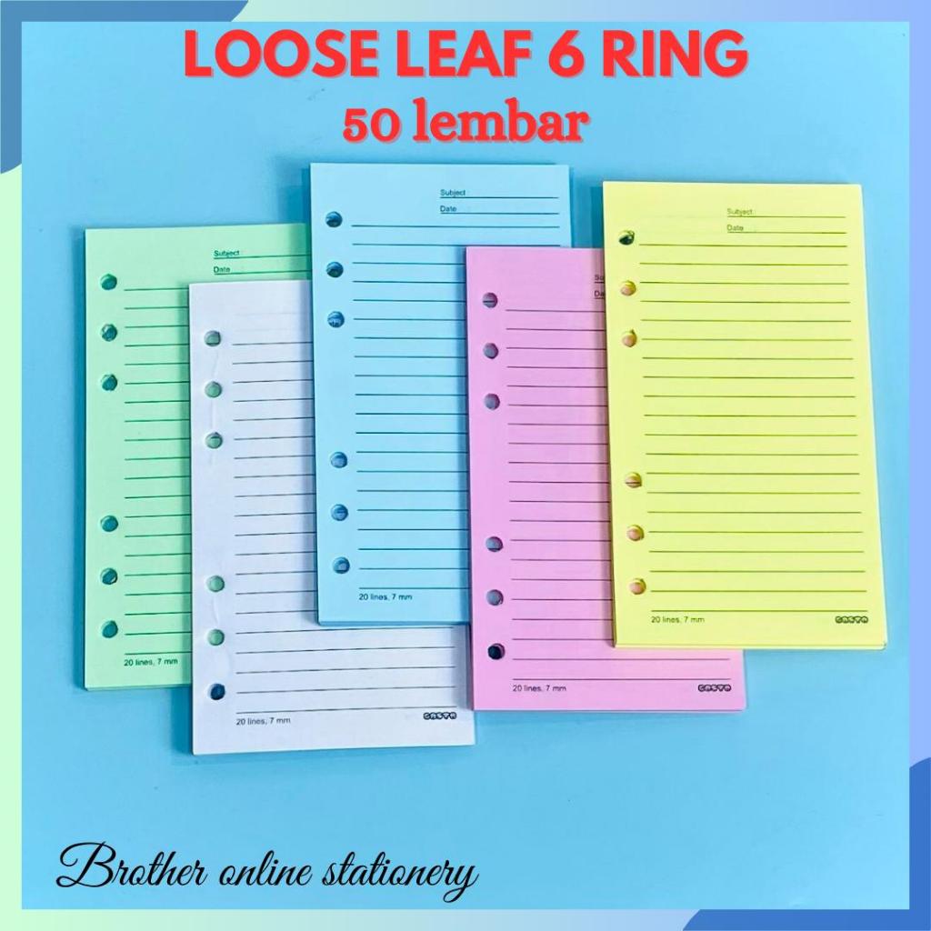 

BOS Loose Leaf- 6R48K-50P/Loose Leaf/Isi Kertas Binder