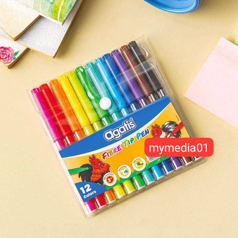 

AGATIS FIBRE TIP PEN SPIDOL AGATIS 12 WARNA TERMURAH