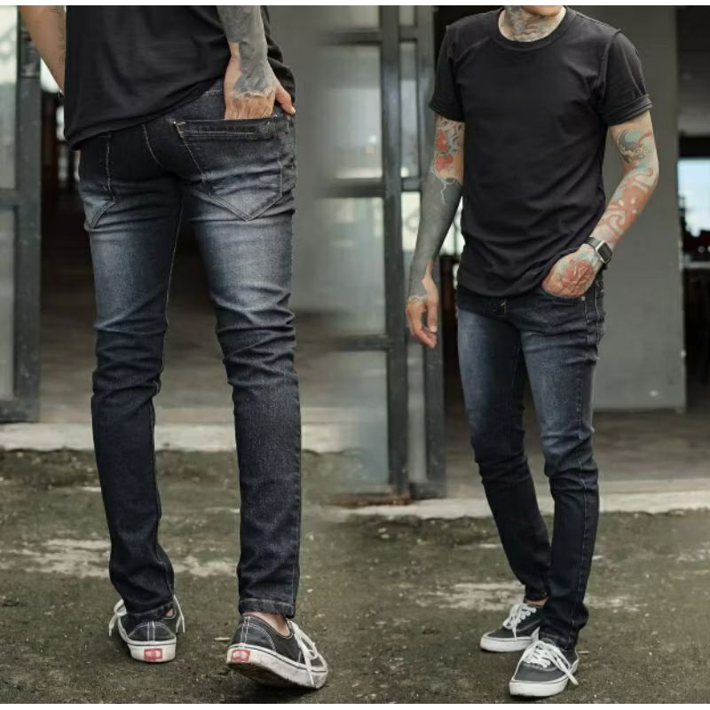 Celana Panjang Jean's L-qis Pria/Celana Jean's sthrit Pensil Model Terbaru.27/32