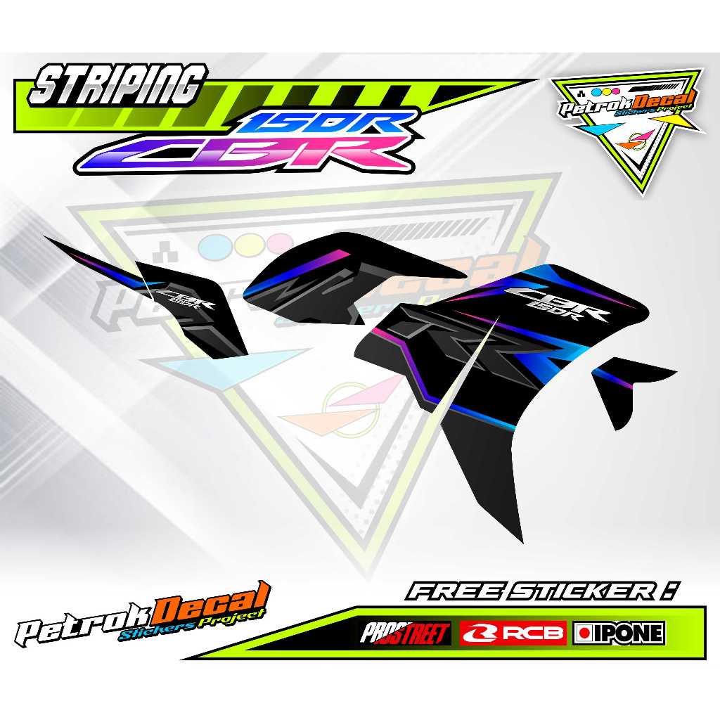 STRIPING VARIASI HONDA CBR 150R / STICKER LIST VARIASI MOTOR CBR 150 R