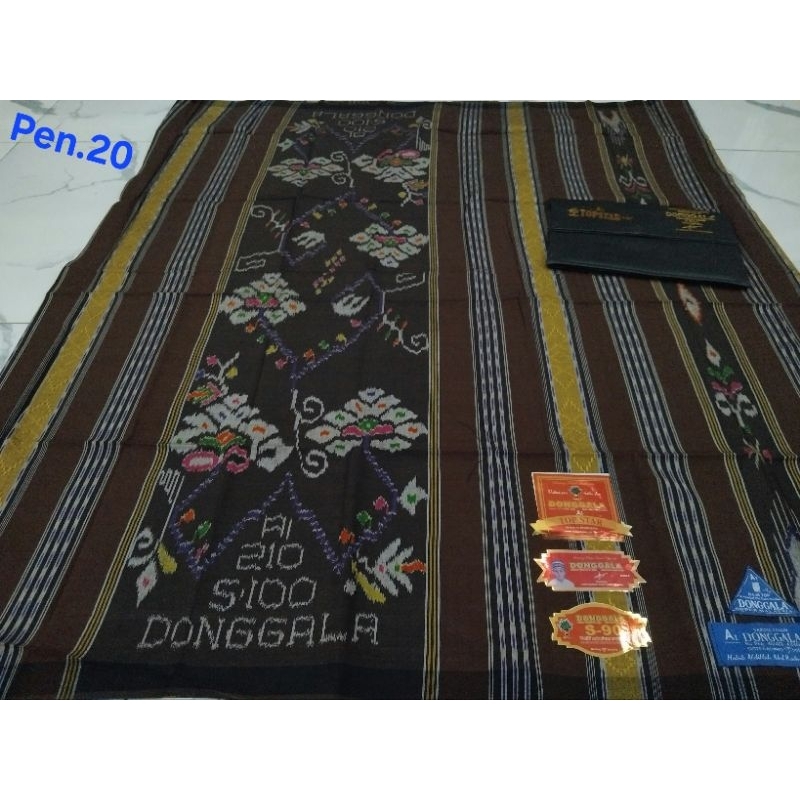 Donggala Sarung tenun mesres finishing sutra A1 S-90