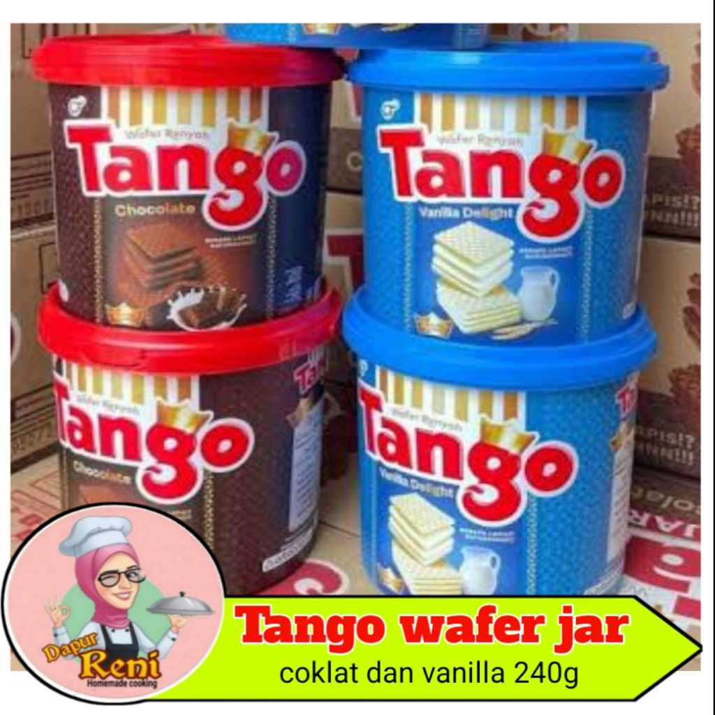 

Tango wafer kemasan jar 240gram\vanilla dan coklat