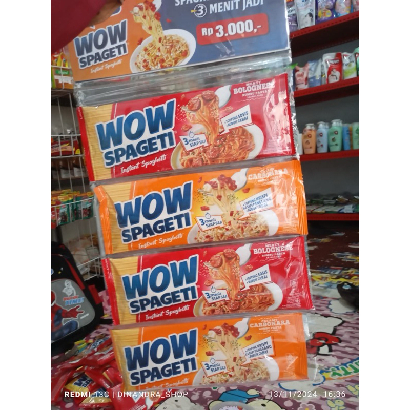 

SPAGETI WOW // 1 PAKET ISI 4